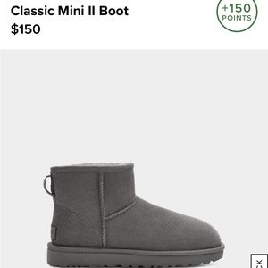 Classic ugg mini 2 grey size 6. New with tag and never worn.